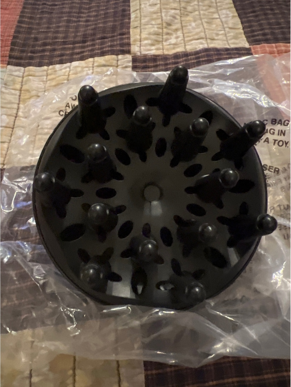 Black Hair Diffuser Attachment for Hair Dryer